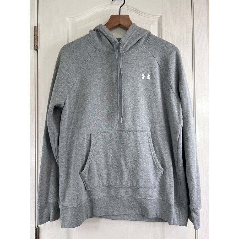 Under Armour Heat Gear Women's Loose Gray Pullover Hoodie Size M